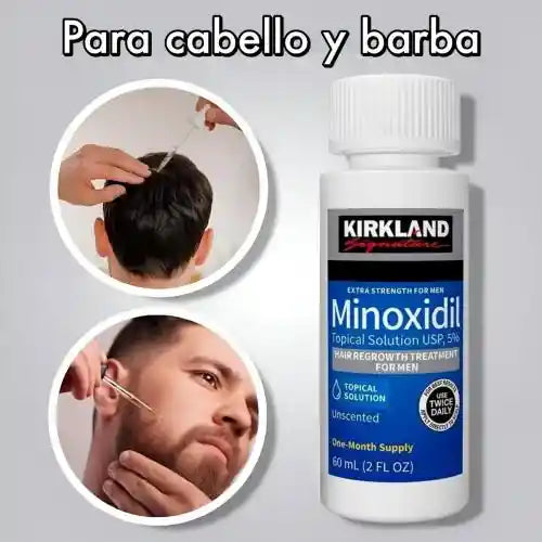 Minoxidil Kirkland 5% — 1 Frasco 60ml con Aplicador