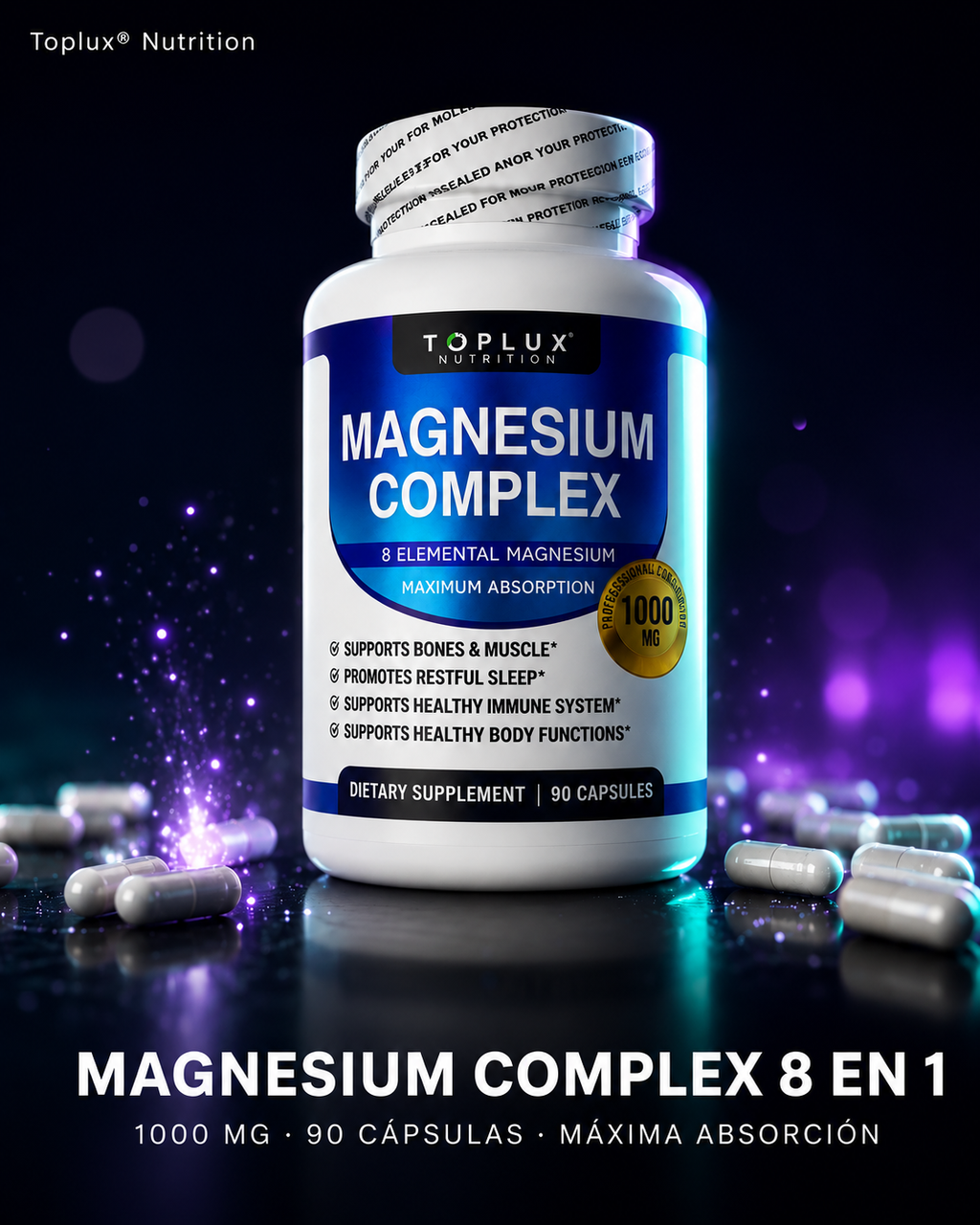Magnesium Complex 8 en 1 Toplux