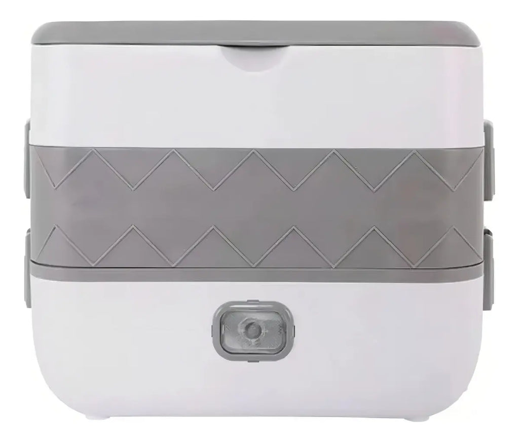 Combo Lonchera Eléctrica 2 Niveles + Taza Mezcladora Automática Recargable