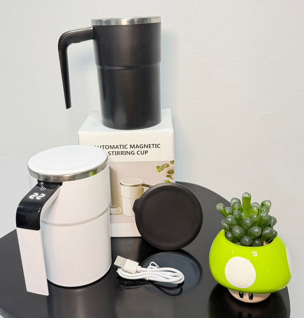 Combo Lonchera Eléctrica 2 Niveles + Taza Mezcladora Automática Recargable